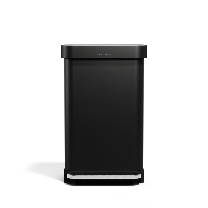 rechthoekige pedaalemmer met zakkenhouder van 45 liter