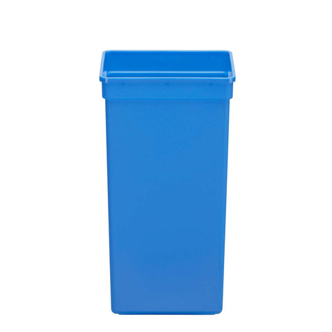 15 liter blauwe plastic recycle-emmer