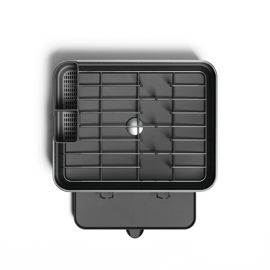 compact afdruiprek met stalen frame