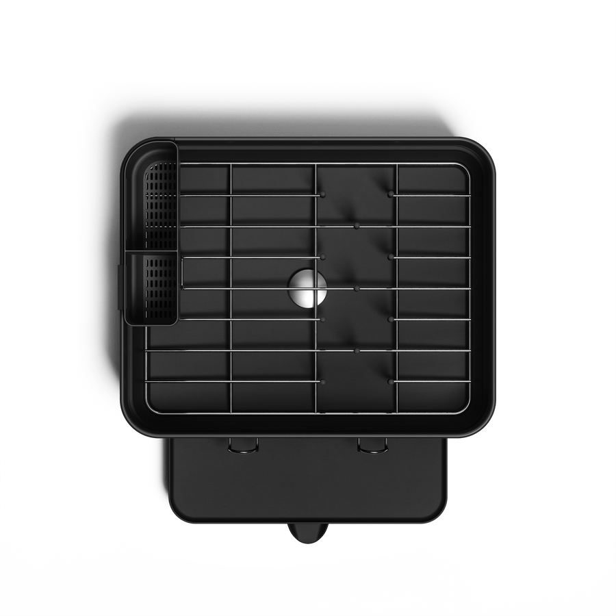 compact afdruiprek met stalen frame