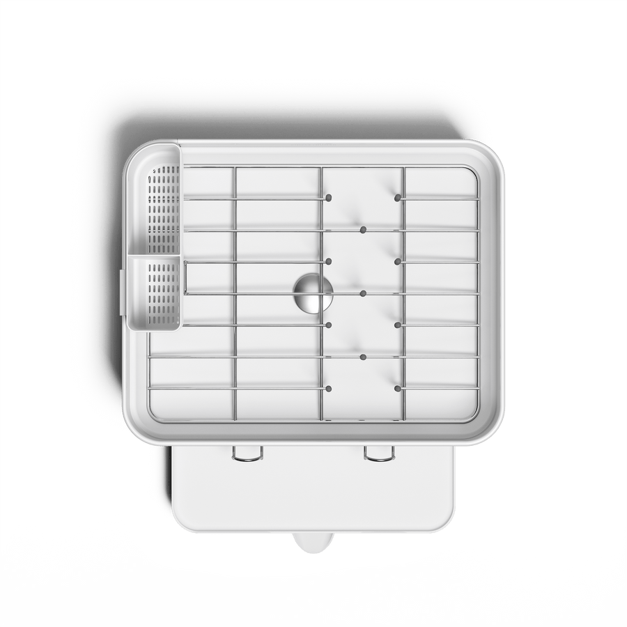 compact afdruiprek met stalen frame