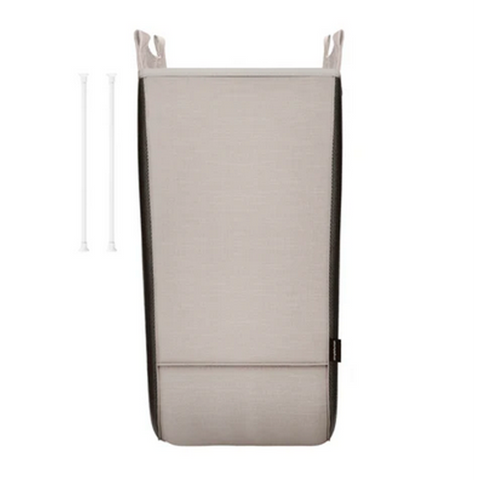 Set van 2 witte dubbele wasmanden met kruisframe [SKU:pd6320]