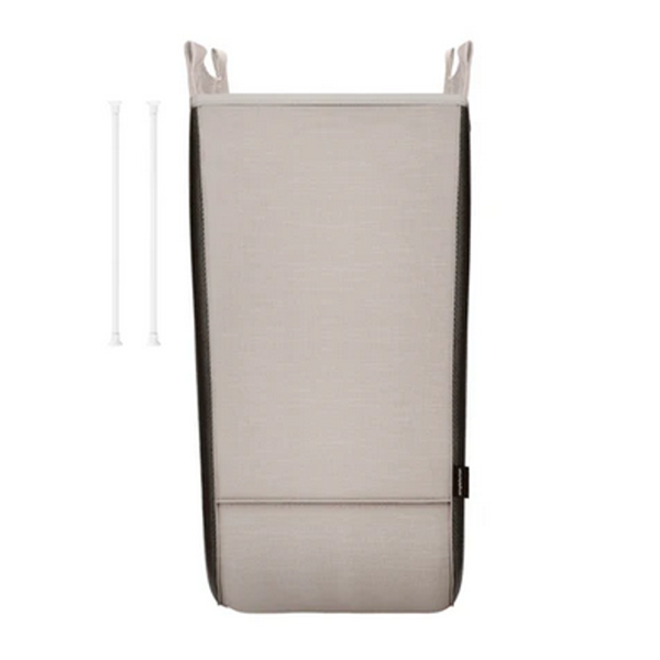 Set van 2 witte dubbele wasmanden met kruisframe [SKU:pd6320]