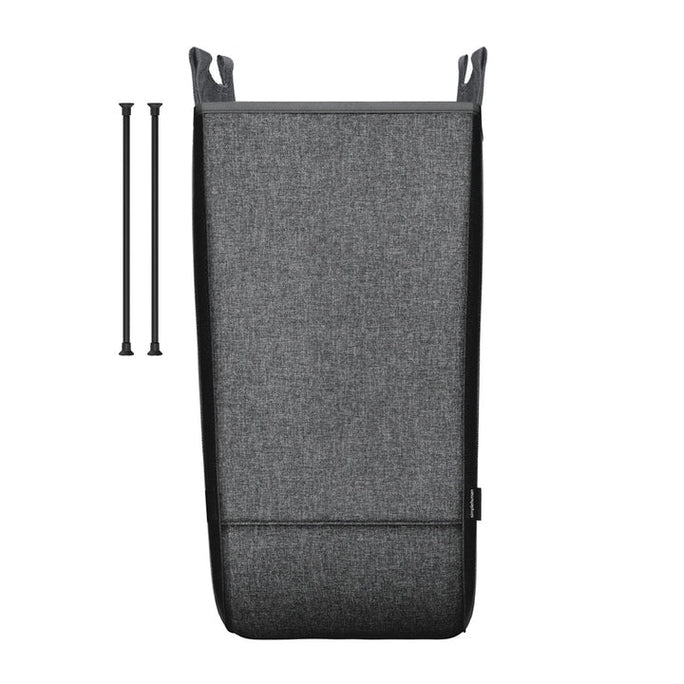 Set van 2 zwarte dubbele wasmand met kruisframe [SKU:pd6318]
