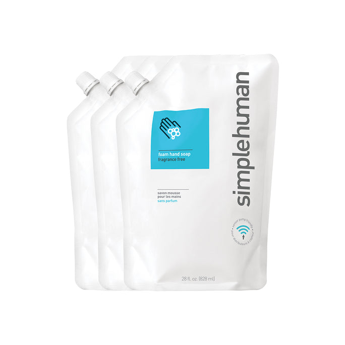 simplehuman 828 ml ongeparfumeerd navulzak vochtinbrengende handzeep
