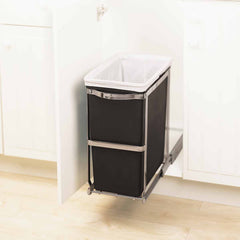 30L under counter pull-out bin - lifestyle in cabinet