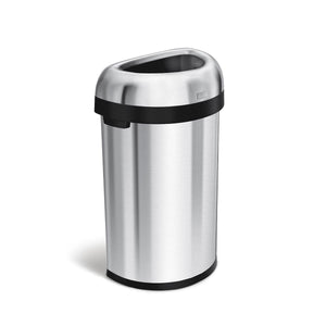 60 liter halfronde open afvalbak