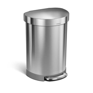 60 liter halfronde afvalbak met zakkenrand