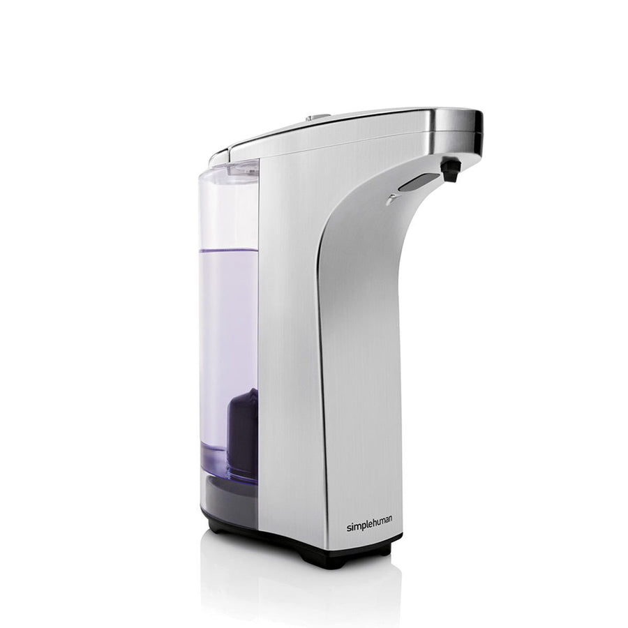 simplehuman 266ml Sensor Pomp, Oplaadbare Automatische Vloeibare Zeep Dispenser, Variabele Dispense, No-drip Valve, IP67 Waterdicht, Geborsteld Roestvrij Staal, ST1082 simplehuman 266ml Sensor Pomp, Oplaadbare Automatische Vloeibare Zeep Dispenser, Variabele Dispense, No-drip Valve, IP67 Waterdicht, Geborsteld Roestvrij Staal, ST1082