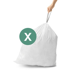 afvalzakken op maat code X
